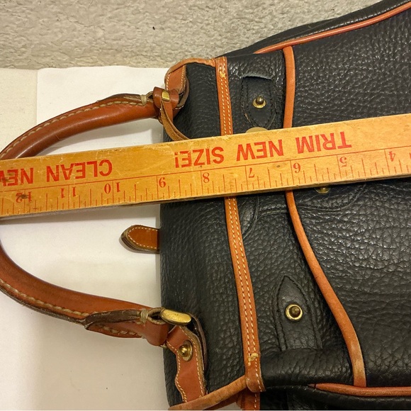 Dooney & Bourke Essex all weather Black and Tan Satchel - Picture 9 of 9